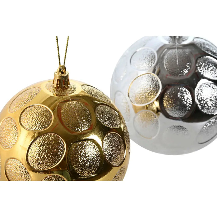 Christmas Baubles Home ESPRIT Golden Silver PVC 20 x 10 x 30 cm (2 Units) - Декорация и Осветление<<<Дом