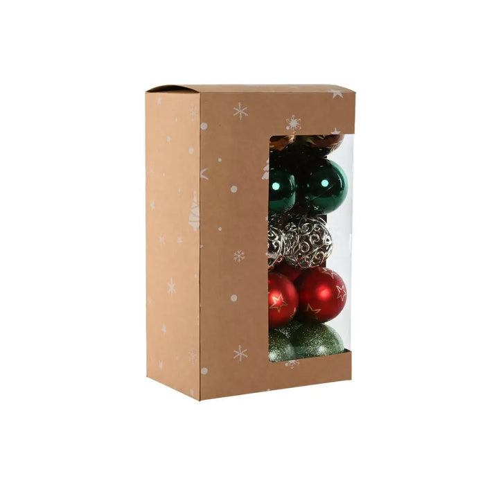 Christmas Baubles Home ESPRIT Multicolour PVC 18 x 12 x 30 cm (30 Pieces) - Декорация и Осветление<<<Дом