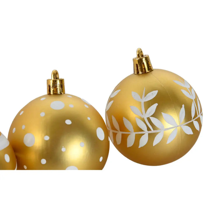 Christmas Baubles Home ESPRIT Red Golden PVC 25 x 6 x 25 cm (16 Pieces) - Декорация и Осветление<<<Дом