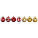 Christmas Baubles Home ESPRIT Red Golden PVC 25 x 6 x 25 cm (16 Pieces) - Декорация и Осветление<<<Дом