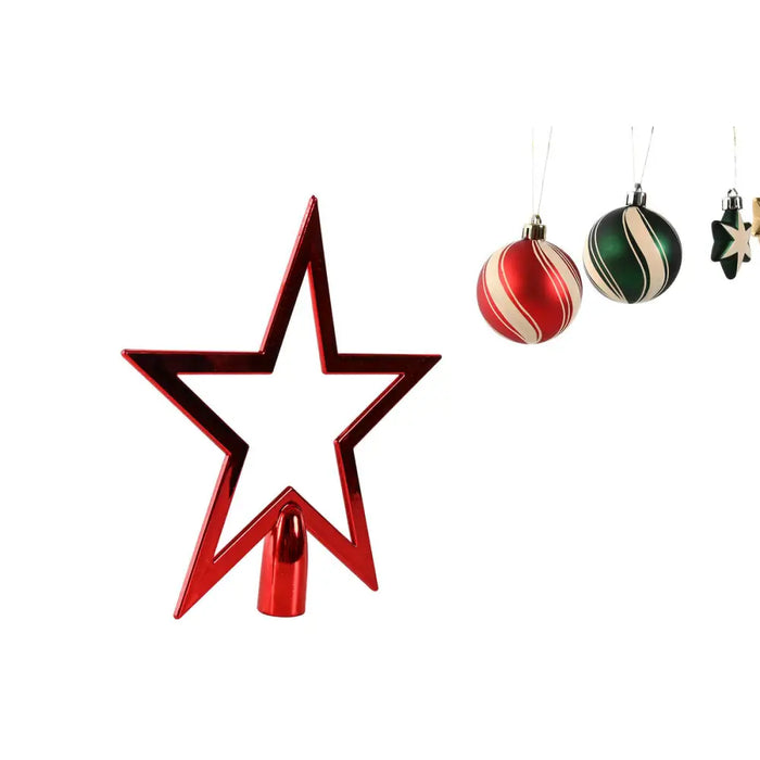 Christmas Baubles Home ESPRIT Red Green Polyethylene 21 x 6,5 x 27 cm (53 Pieces) - Декорация и Осветление<<<Дом