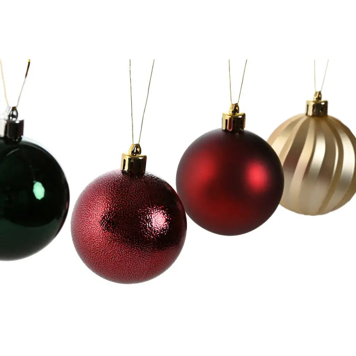 Christmas Baubles Home ESPRIT Red Green Polyethylene 28 x 12 x 42 cm (34 Pieces) - Декорация и Осветление<<<Дом