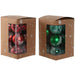 Christmas Baubles Home ESPRIT Red Green PVC 16 x 16 x 24 cm (2 Units) - Декорация и Осветление<<<Дом