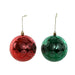 Christmas Baubles Home ESPRIT Red Green PVC 20 x 10 x 30 cm (2 Units) - Декорация и Осветление<<<Дом
