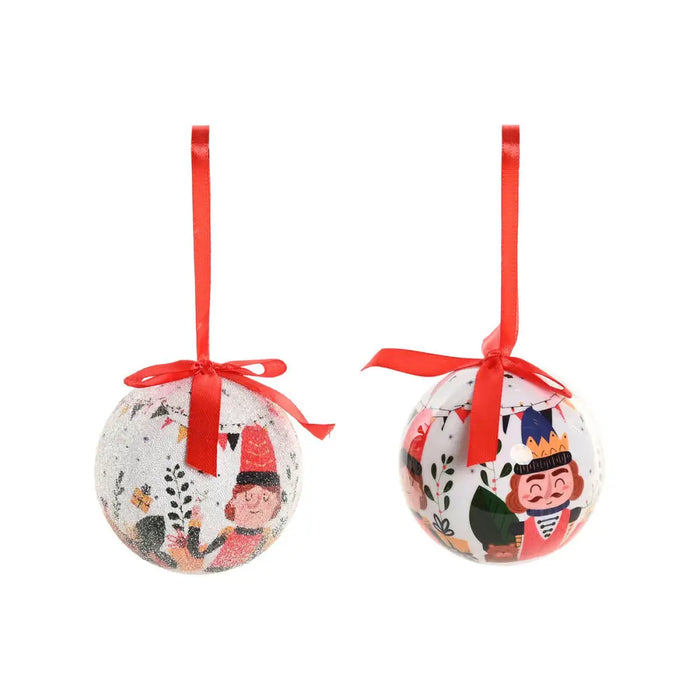 Christmas Baubles Home ESPRIT White Red PVC Bear Nutcracker (14 Pieces) - Декорация и Осветление<<<Дом