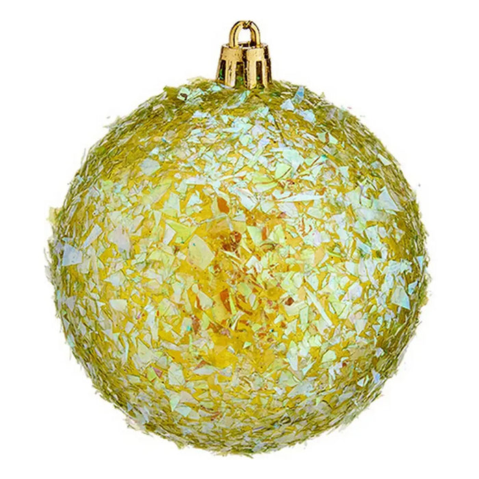 Christmas Baubles Krist+ Green Plastic Ø 8 cm 6 Units - Декорация и Осветление<<<Дом Градина<<<BigBuy&&&Коледни
