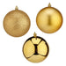 Christmas Baubles Ø 10 cm 6 Units Golden PVC - Декорация и Осветление<<<Дом Градина<<<BigBuy&&&Коледни