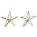 Christmas Candle Holder DKD Home Decor Golden Silver Star 16 x 8 x 16 cm (2 Units) - Декорация и Осветление<<<Дом