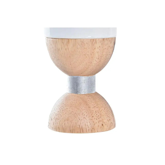 Christmas Candle Holder DKD Home Decor White Brown Natural Star 6 x 6 x 14 cm - Декорация и Осветление<<<Дом