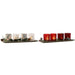 Christmas Candle Holder Home ESPRIT White Red 40 X 9 X 13,5 cm (5 Pieces) (2 Units) - Декорация и Осветление<<<Дом
