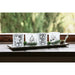 Christmas Candle Holder Home ESPRIT White Red 40 X 9 X 13,5 cm (5 Pieces) (2 Units) - Декорация и Осветление<<<Дом
