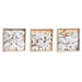 Christmas Decorations Set DKD Home Decor Metal (12 x 12 x 3 cm) (3 Units) - Декорация и Осветление<<<Дом