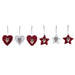 Christmas Decorations Set DKD Home Decor Polyester (21 x 8 x 1 cm) (8 cm) (2 Units) - Декорация и Осветление<<<Дом