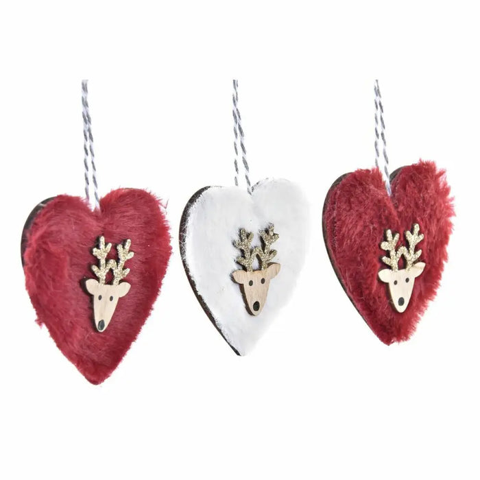 Christmas Decorations Set DKD Home Decor Polyester (21 x 8 x 1 cm) (8 cm) (2 Units) - Декорация и Осветление<<<Дом