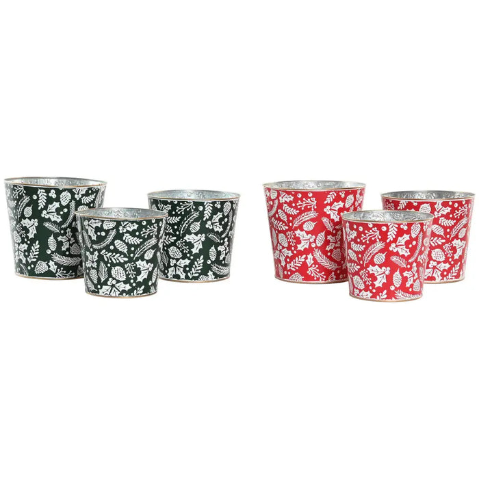 Christmas Decorations Set Home ESPRIT Red Green Christmas 21 x 21 x 19 cm (2 Units) - Декорация и Осветление<<<Дом