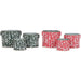 Christmas Decorations Set Home ESPRIT Red Green Christmas 28,5 x 19,5 x 24 cm (3 Pieces) (2 Units) - Декорация и