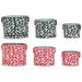 Christmas Decorations Set Home ESPRIT Red Green Christmas 28,5 x 19,5 x 24 cm (3 Pieces) (2 Units) - Декорация и