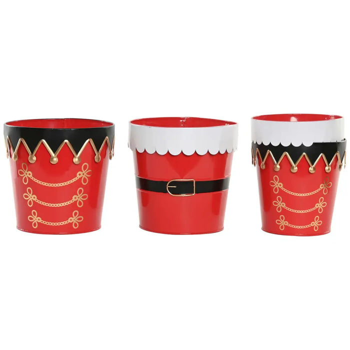 Christmas Decorations Set Home ESPRIT White Red Christmas 21 x 21 x 20 cm (2 Units) - Декорация и Осветление<<<Дом