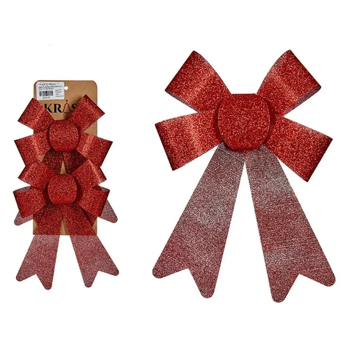 Christmas Decorations Set Krist+ Red PVC 15 x 2 x 17 cm Lasso (24 Units) - Декорация и Осветление<<<Дом