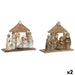 Christmas nativity set DKD Home Decor Blue Brown Golden Resin 17 x 7 x 15,5 cm 7 x 7 x 15,5 cm (2 Units) - Декорация и