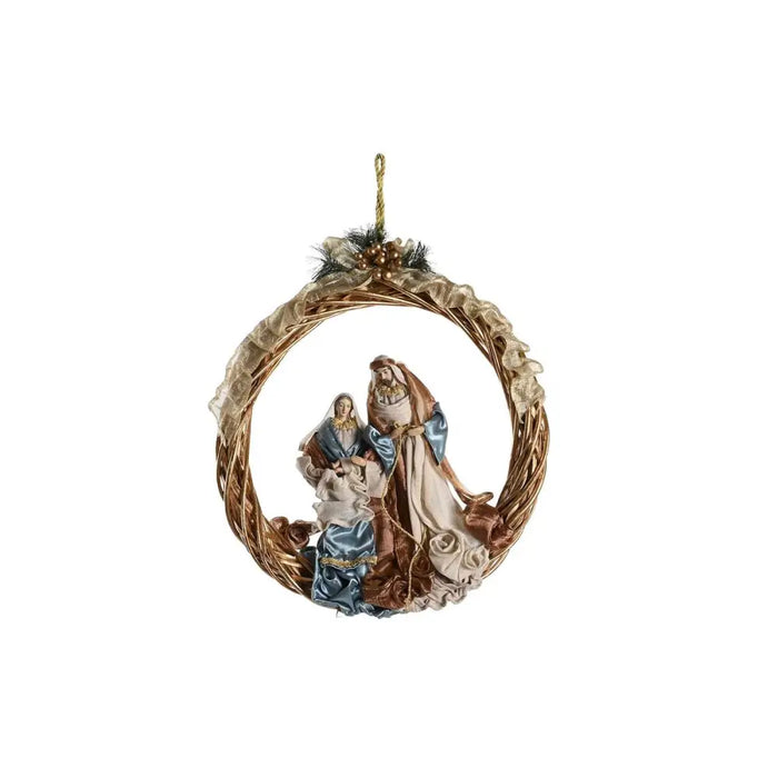 Christmas nativity set DKD Home Decor Blue Golden Crown 30 x 5 x 30 cm 50 x 10 x 57 cm - Декорация и Осветление<<<Дом