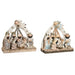 Christmas nativity set DKD Home Decor Blue White Brown Resin 23,5 x 8 x 20,5 cm (2 Units) - Декорация и