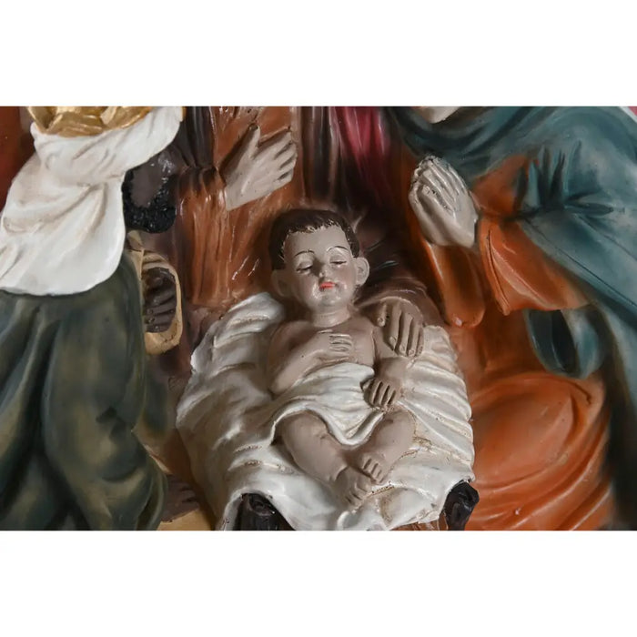Christmas nativity set Home ESPRIT Multicolour Resin 17,5 X 9 X 20,5 CM - Декорация и Осветление<<<Дом