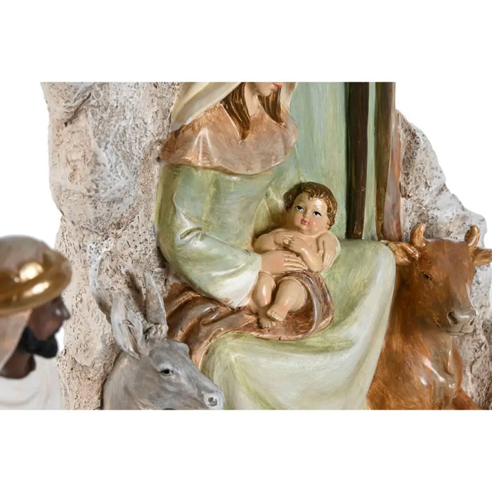 Christmas nativity set Home ESPRIT Multicolour Resin 19,5 x 11 x 31,5 cm (2 Units) - Декорация и Осветление<<<Дом