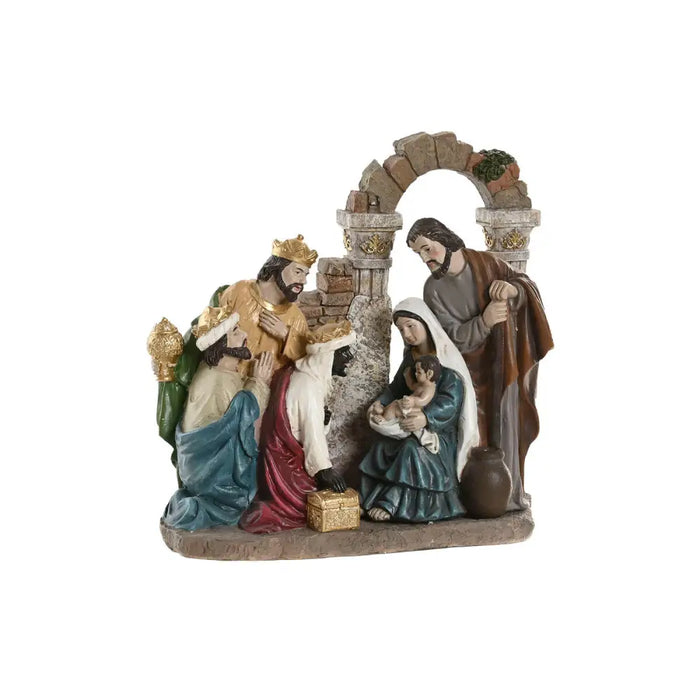Christmas nativity set Home ESPRIT Multicolour Resin 20,5 x 8,5 x 20,5 cm - Декорация и Осветление<<<Дом