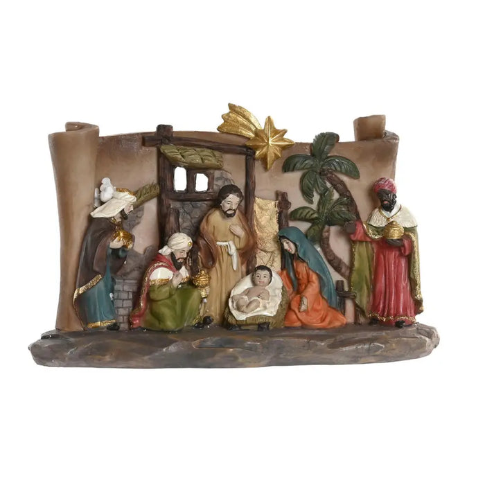Christmas nativity set Home ESPRIT Multicolour Resin 21 X 8 X 12,5 CM - Декорация и Осветление<<<Дом