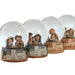 Christmas nativity set Home ESPRIT Multicolour Resin Aluminium Crystal 8 x 8 x 10 cm (4 Units) - Декорация и