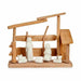 Christmas nativity set Krist+ White Natural Wood Ceramic 10 x 21 x 25 cm (2 Units) - Декорация и Осветление<<<Дом