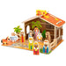 Christmas nativity set Woomax Wood 29,5 x 16,5 x 22 cm (20 Pieces) (6 Units) - Декорация и Осветление<<<Дом