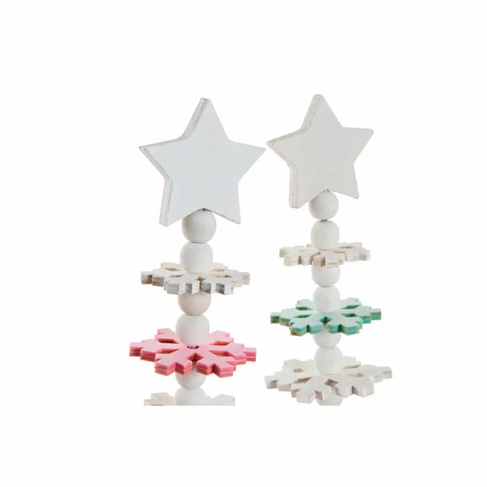 Christmas Tree DKD Home Decor MDF Wood (2 pcs) (11 x 11 x 41 cm) - Декорация и Осветление<<<Дом