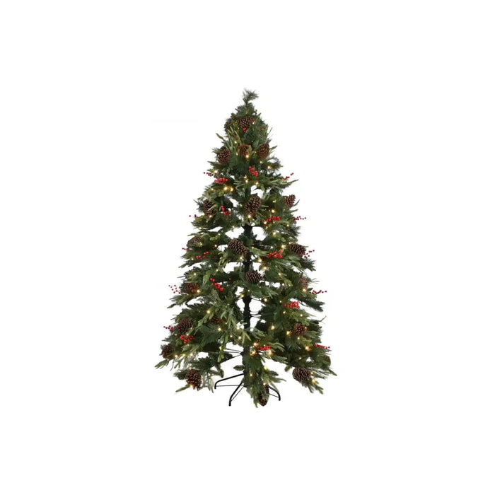 Christmas Tree Home ESPRIT Red Green PVC 120 x 120 x 210 cm - Декорация и Осветление<<<Дом Градина<<<BigBuy&&&Коледни