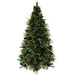 Christmas Tree Home ESPRIT Red Green PVC 129 X 129 X 240 CM - Декорация и Осветление<<<Дом Градина<<<BigBuy&&&Коледни