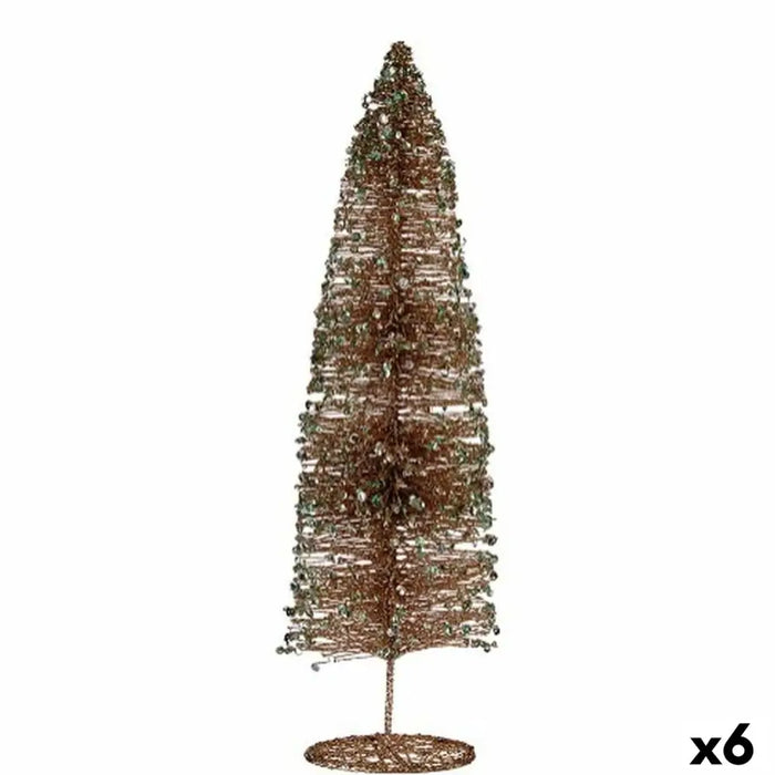 Christmas Tree Krist+ Champagne Sequins 10 x 40 x 10 cm (6 Units) - Декорация и Осветление<<<Дом