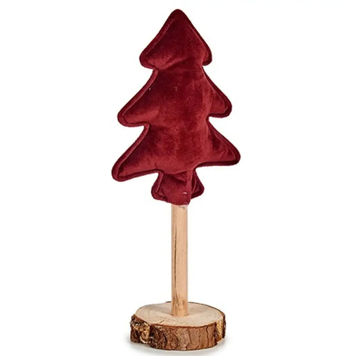 Christmas Tree Krist+ Maroon Polyester Wood 9,5 x 32 x 13 cm (12 Units) - Декорация и Осветление<<<Дом
