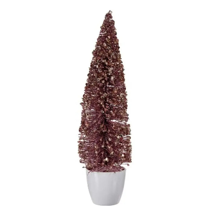 Christmas Tree Krist+ Pink Plastic Christmas Tree 10 x 38 x 10 cm (6 Units) - Декорация и Осветление<<<Дом