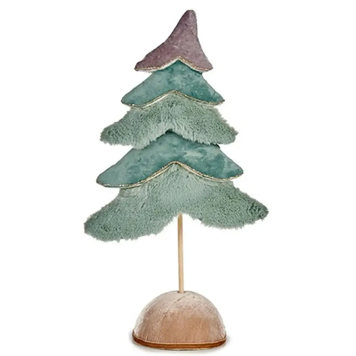 Christmas Tree Krist+ Turquoise 16 x 55 x 29 cm Velvet (4 Units) - Декорация и Осветление<<<Дом