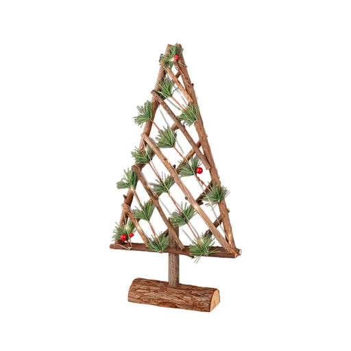 Christmas Tree Lumineo Soft green Wood 25,5 x 6 x 49 cm MicroLED Ornamental - Декорация и Осветление<<<Дом