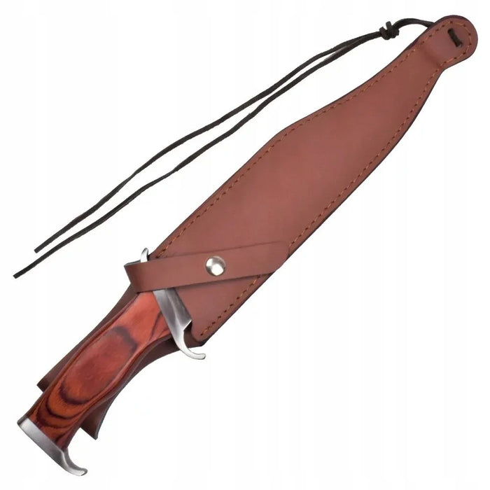 Cinema Classic CC-H3 Rambo III knife with leather sheath, 425 mm