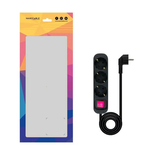 Circuit board NANOCABLE 10.38.0003-BK 3680 W 250 V 1,4 m - Разклонители<<<Електроника Периферни и резервни