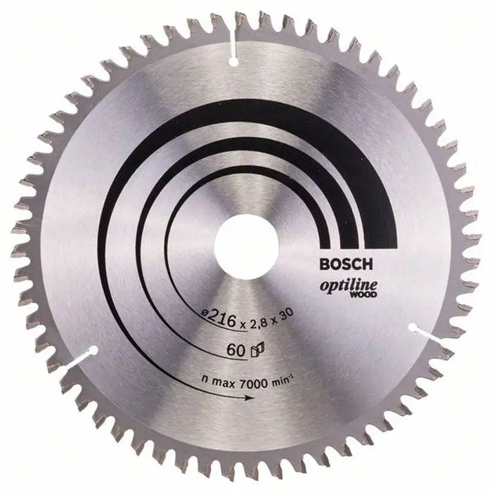 CIRCULAR DISC 216X30X2.8 60T BOSCH OPTILINE - Дискове за циркуляри<<<Консумативи за електроинструменти<<<Инструменти и