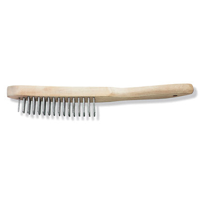 BRUSHED STEEL WIRE 6 ROW WOODEN HANDLE CIRET