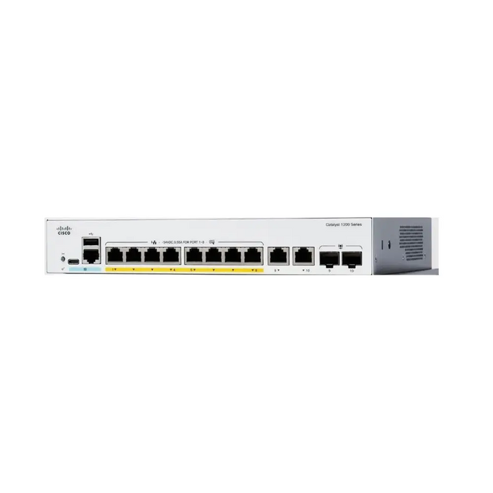 Cisco Catalyst 1200 8-port GE Desktop Ext PS PoE Input - Switches<<<Cisco Enterprise and Service Providers - Borderless
