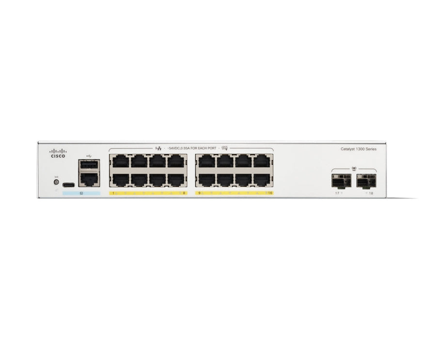Cisco Catalyst 1300 16-port GE PoE 2x1G SFP - Switches<<<Cisco Enterprise and Service Providers - Borderless