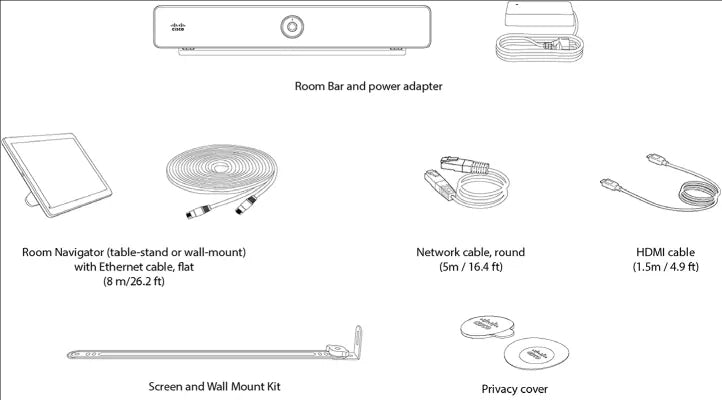 Cisco Room Bar in First Light w/Navigator (Table Stand)