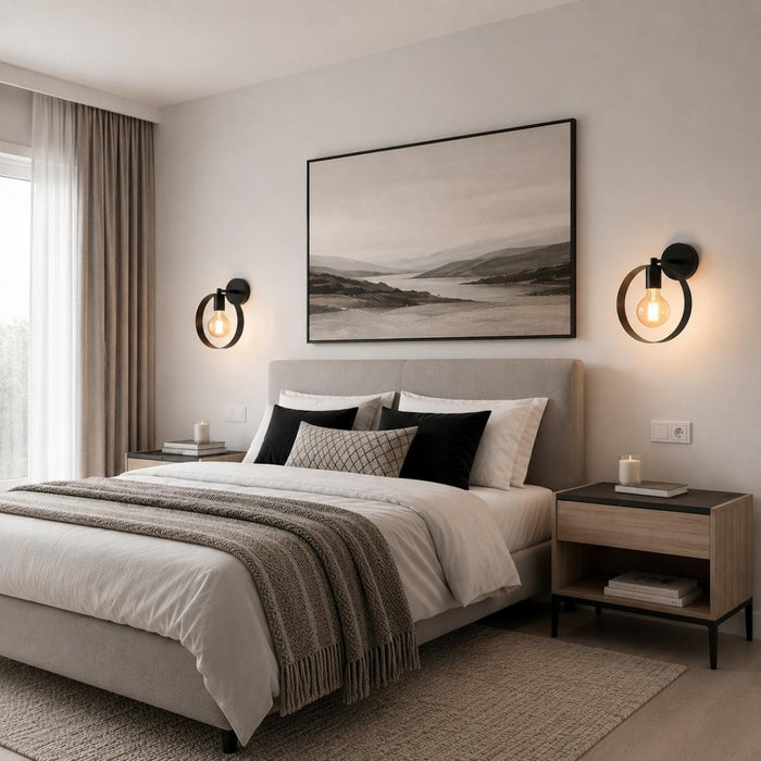 WALL APPLIQUE MARTIS L 1XE27 BLACK