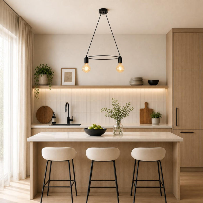 CHANDELIER REA 2ХЭ27 BLACK